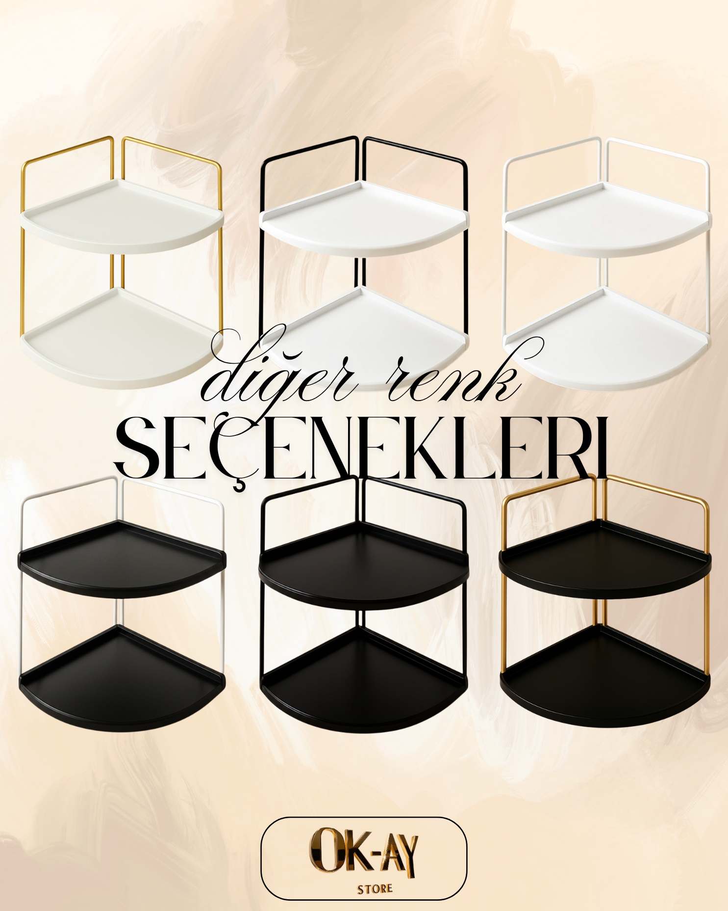 Mutfak Rafı Masaüstü Düzenleyici Organizer 2 Katlı Raf