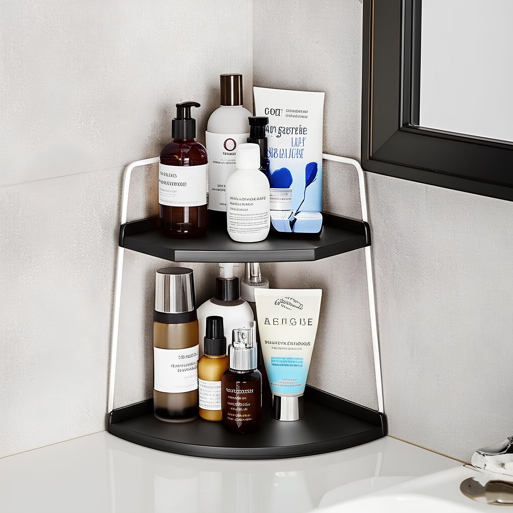 Takı Ve Makyaj Malzemesi İçin Çok Amaçlı Düzenleyici Banyo Masaüstü Kozmetik Organizeri Dekoratif 2 Katlı Raf