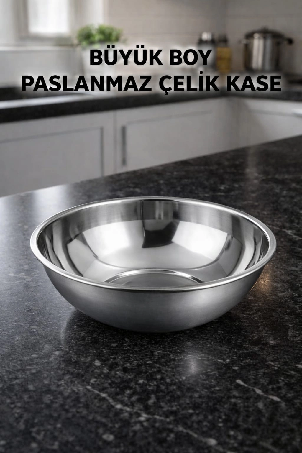 Büyük Boy Paslanmaz Çelik Köpek Mama ve Su Kabı – Dayanıklı Metal Evcil Hayvan Mama Kabı (1 Adet)