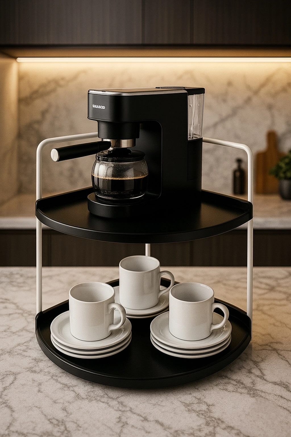 Takı Ve Makyaj Malzemesi İçin Çok Amaçlı Düzenleyici Banyo Masaüstü Kozmetik Organizeri Dekoratif 2 Katlı Raf