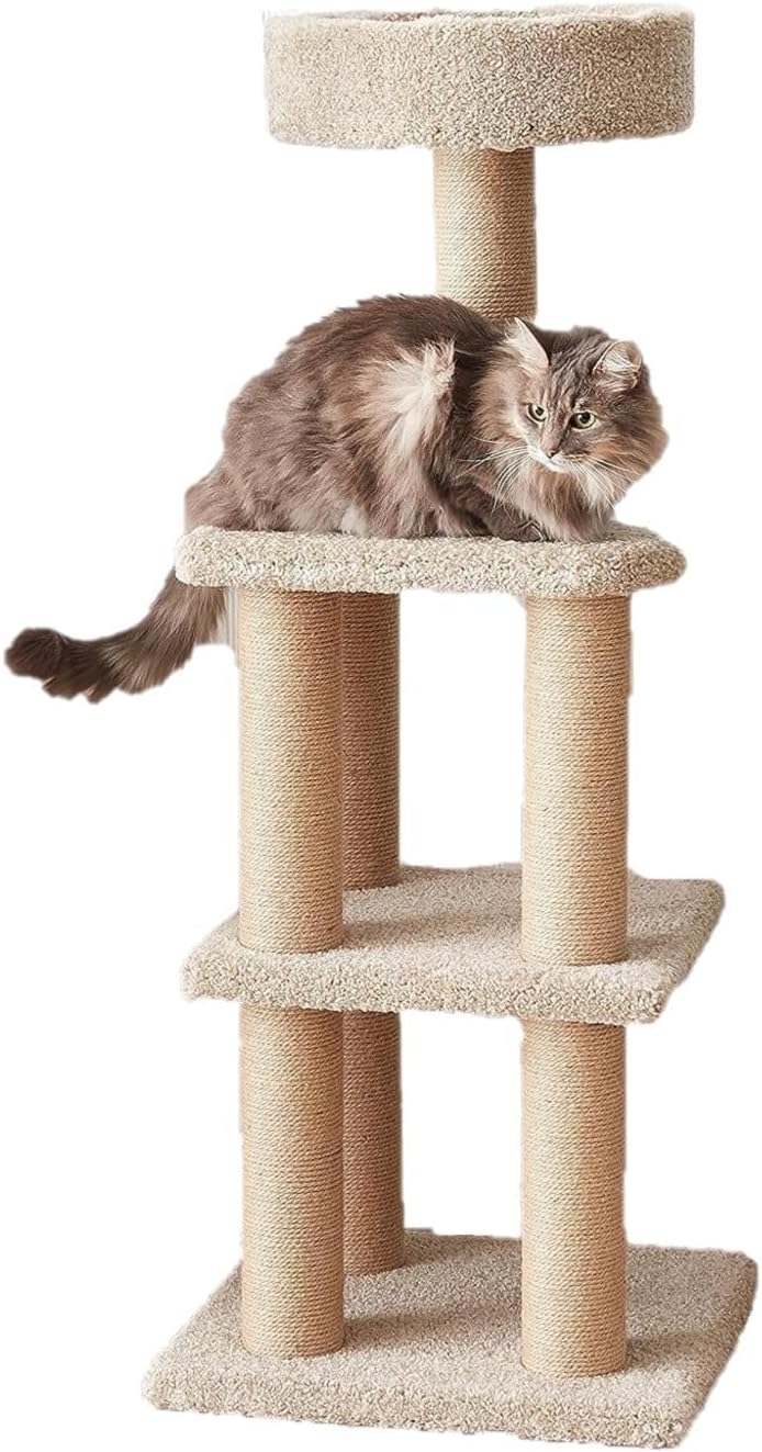 Kapalı Kedi ve Yavru Kediler İçin Çok Seviyeli Tırmanma Aktivite Kulesi