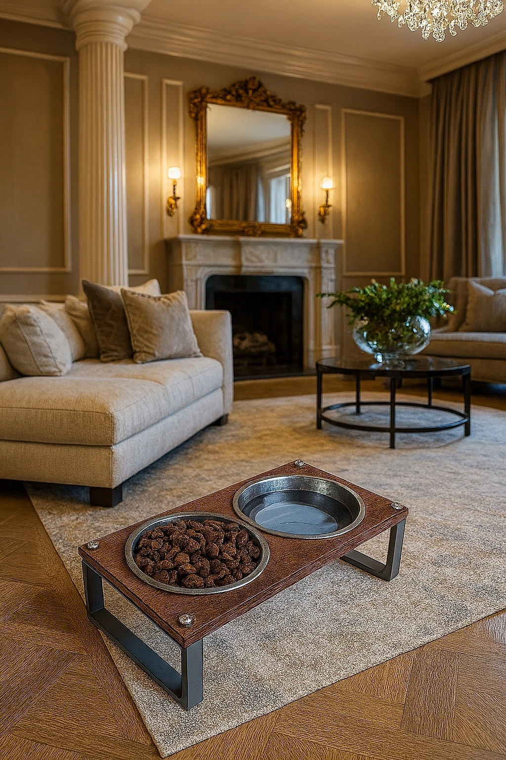 Kedi ve Köpekler İçin Mama ve Su Standı - Yüzde 10 Eğimli, Yüksek Kalite ve Sağlıklı Tasarım