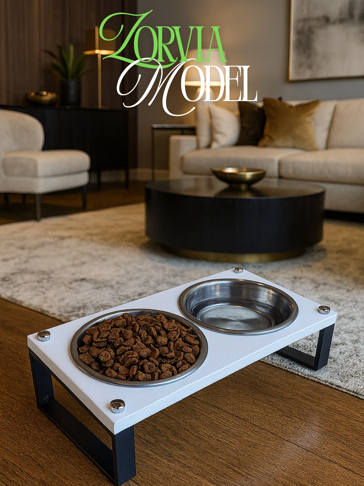 Kedi ve Köpekler İçin Mama ve Su Standı - Yüzde 10 Eğimli, Yüksek Kalite ve Sağlıklı Tasarım