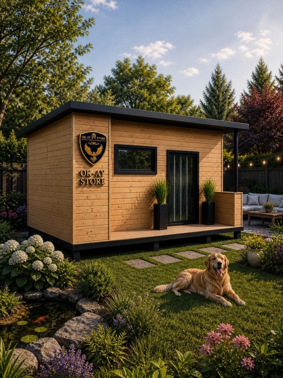 Bahçe İçin XL Köpek Kulübesi – Geniş Hacimli, Sağlam ve Dört Mevsim Kullanılabilir MNK4612