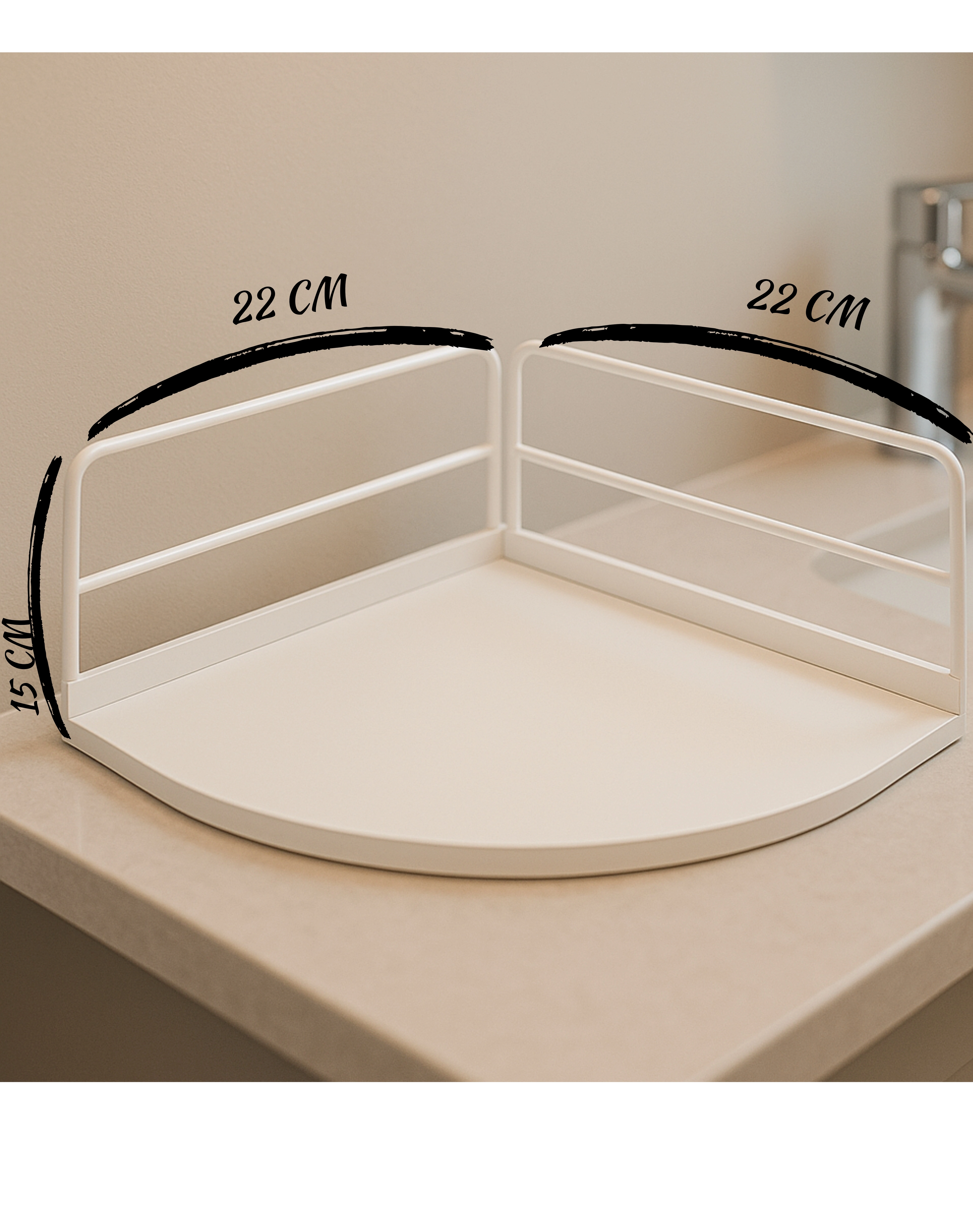 Dekoratif Ahşap Organizer | Paslanmaz Çelik Organizer – Mutfak, Banyo, Salon, Çalışma Masası