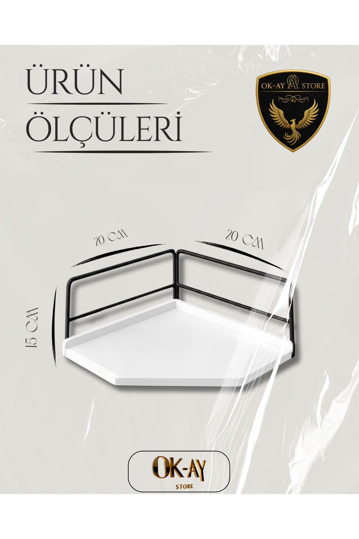 Dekoratif Ahşap Organizer | Paslanmaz Çelik Organizer – Mutfak, Banyo, Salon, Çalışma Masası