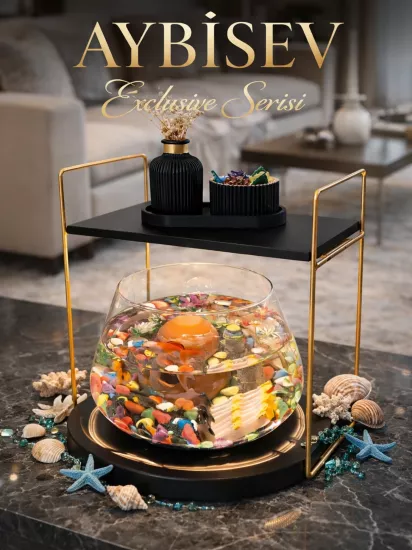 Şık ve Sofistike Tasarımlı Cam Fanus Beta Balığı Akvaryum Seti