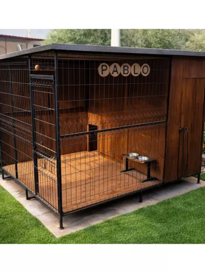 XL Köpek Kulübesi Dış Mekana Uyumlu Geniş Hacimli Dört Mevsim Kullanıma Uygun Bahçe ve Açık Alanlar için Köpek Evi