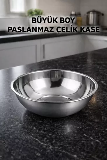 Büyük Boy Paslanmaz Çelik Köpek Mama ve Su Kabı – Dayanıklı Metal Evcil Hayvan Mama Kabı