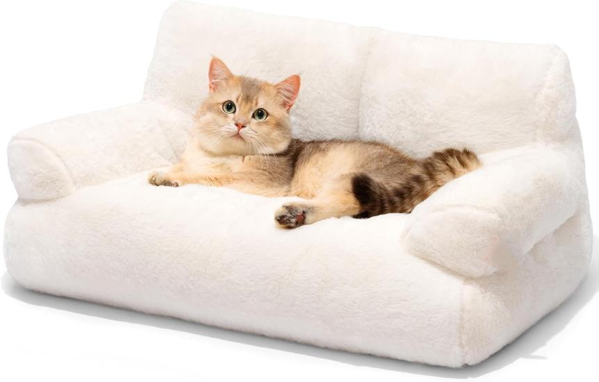 Kapalı Alan Kedileri İçin Kedi Yatağı, Küçük Köpekler ve Kediler İçin Çıkarılabilir Kılıflı Yıkanabilir Köpek Yatakları