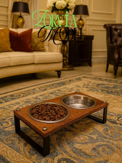 Kedi ve Köpekler İçin Mama ve Su Standı - Yüzde 10 Eğimli, Yüksek Kalite ve Sağlıklı Tasarım