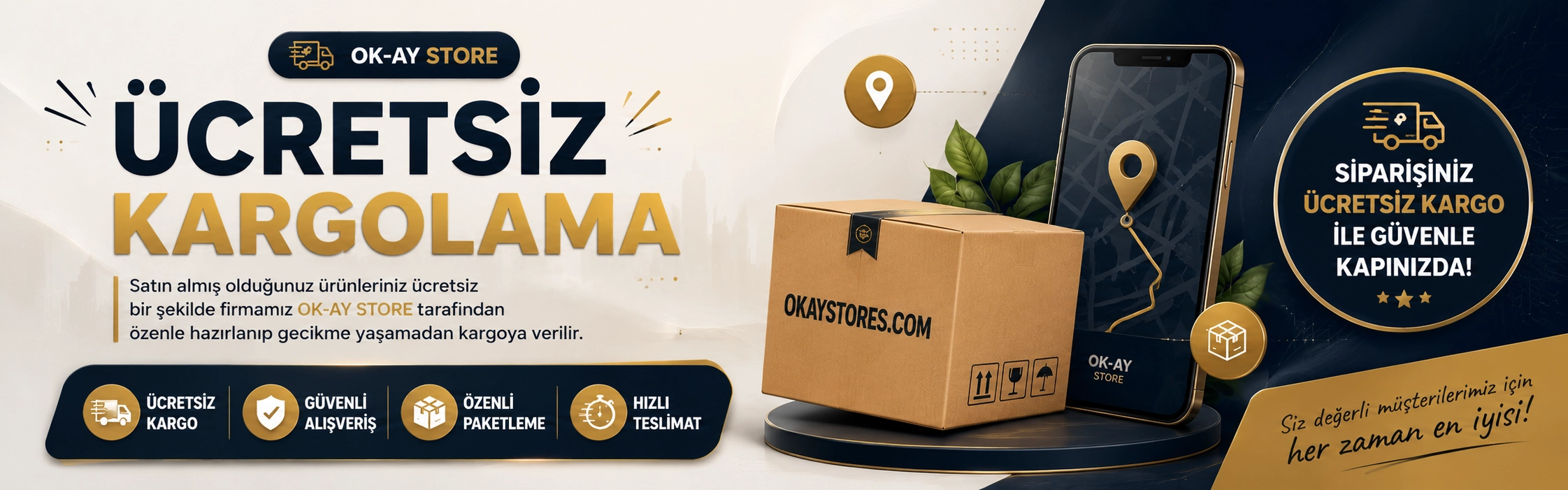 Tüm Ürünlerde Ücretsiz Kargolama